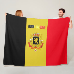 Belgische vlag fleece deken