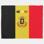 Belgische vlag fleece deken (Voorkant (Horizontaal))