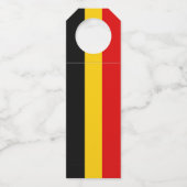 Belgische vlag flessenhanger (Achterkant)