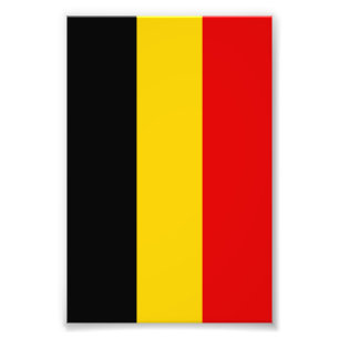 Belgische vlag foto afdruk