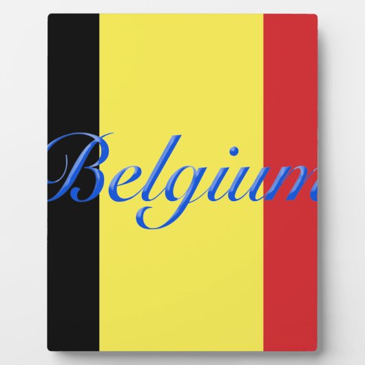 Belgische vlag fotoplaat (Voorkant)