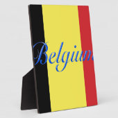 Belgische vlag fotoplaat (Zijkant)