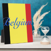 Belgische vlag fotoplaat (Zijkant)