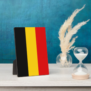 Belgische vlag fotoplaat