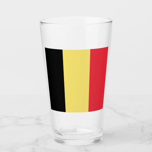 Belgische vlag glas (Voorkant)