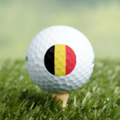 Belgische vlag golfballen (Insitu Shirt)