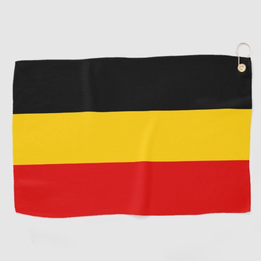 Belgische vlag golfhanddoek (Horizontaal)