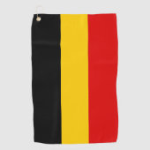 Belgische vlag golfhanddoek (Voorkant)