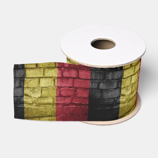Belgische vlag grosgrain lint (Spoel)