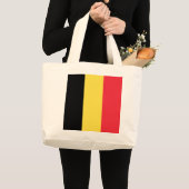 Belgische vlag grote tote bag (Voorkant (product))