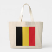 Belgische vlag grote tote bag (Achterkant)