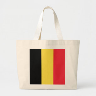 Belgische vlag grote tote bag