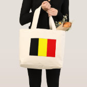Belgische vlag grote tote bag (Voorkant (product))