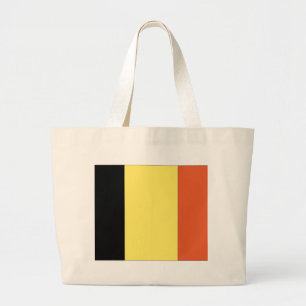 Belgische vlag grote tote bag