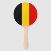 Belgische vlag handwaaier (Achterkant)