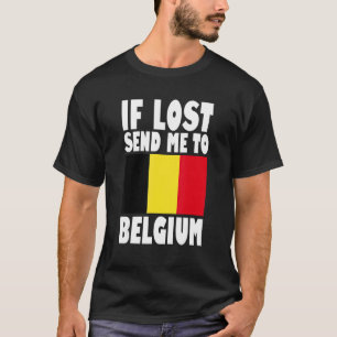 Belgische vlag Indien verloren gegaan, stuur me na T-shirt