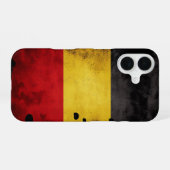 Belgische vlag iPhone 16 hoesje (Achterkant horizontaal)