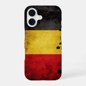 Belgische vlag iPhone 16 hoesje (Achterkant)