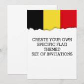 Belgische vlag kaart (Voorkant / Achterkant)