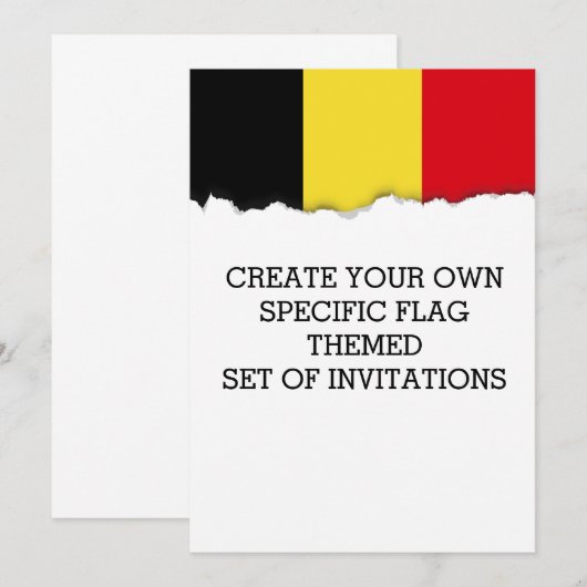 Belgische vlag kaart (Voorkant / Achterkant)