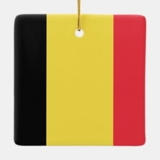 Belgische vlag keramisch ornament (Achterkant)