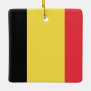 Belgische vlag keramisch ornament