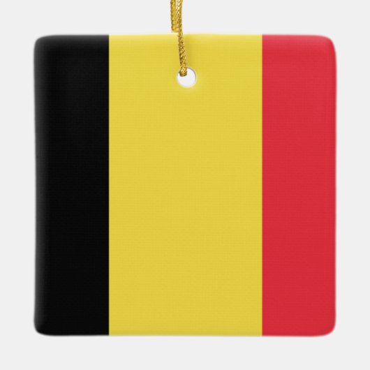 Belgische vlag keramisch ornament (Voorkant)