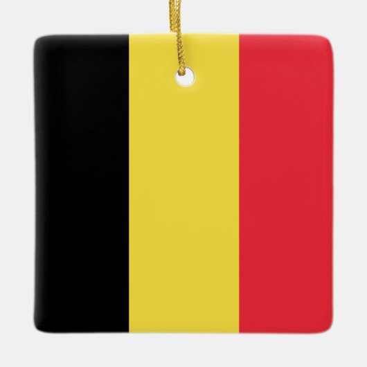 Belgische vlag keramisch ornament (Voorkant)