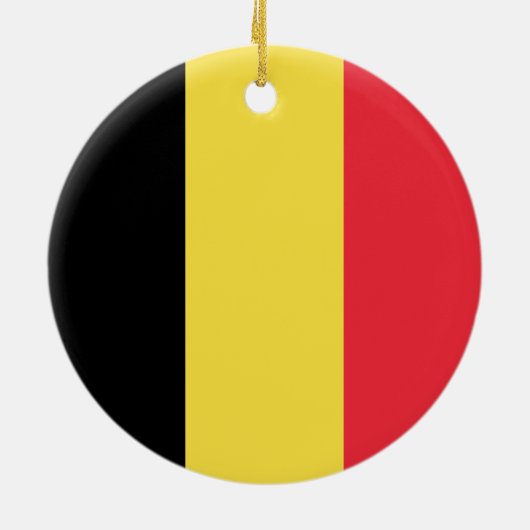 Belgische vlag keramisch ornament (Achterkant)