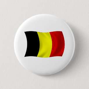 Belgische vlag knop ronde button 5,7 cm