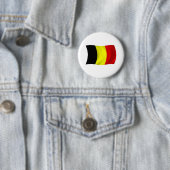 Belgische vlag knop ronde button 5,7 cm (In situ)