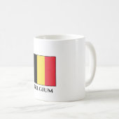 Belgische vlag koffiemok (Voorkant rechts)
