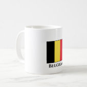 Belgische vlag koffiemok (Voorkant links)
