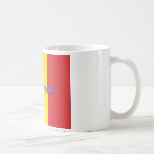 Belgische vlag koffiemok (Rechts)