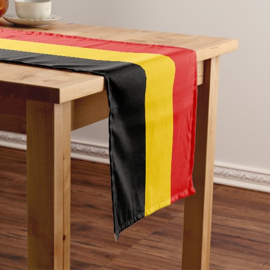 Belgische vlag korte tafelloper (Voorbeeld)