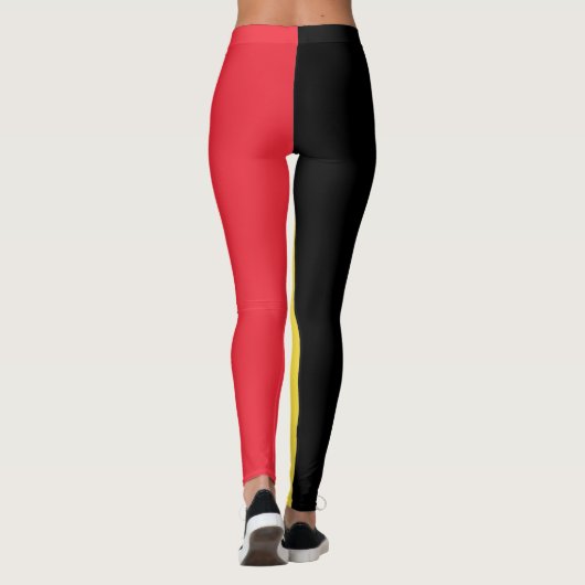 Belgische vlag leggings (Achterkant)