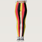 Belgische vlag leggings (Voorkant)