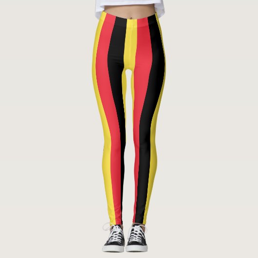 Belgische vlag leggings (Voorkant)