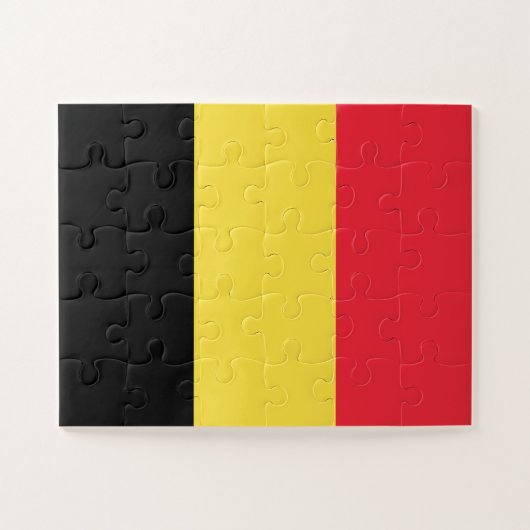 Belgische vlag legpuzzel (Horizontaal)
