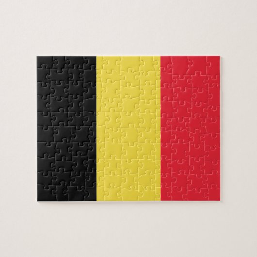 Belgische vlag legpuzzel (Horizontaal)