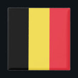 Belgische vlag magneet<br><div class="desc">wereldwijde vlaggenproducten - Je kunt je eigen tekst toevoegen.</div>