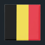 Belgische vlag magneet<br><div class="desc">wereldwijde vlaggenproducten - Je kunt je eigen tekst toevoegen.</div>