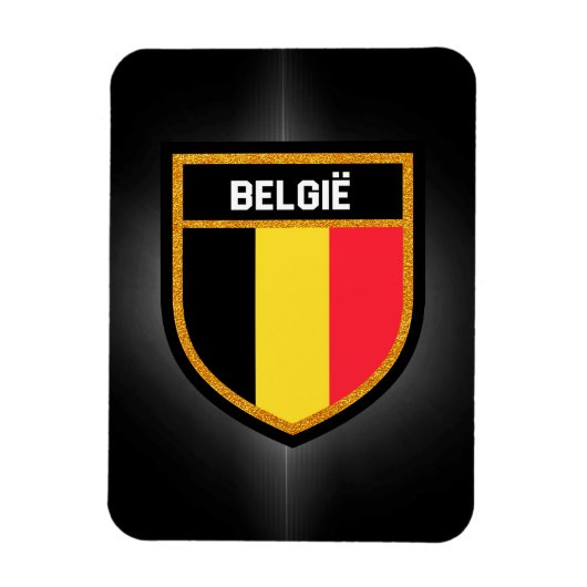 Belgische vlag magneet (Verticaal)