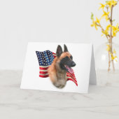 Belgische vlag Malinois Kaart (Gele Bloem)