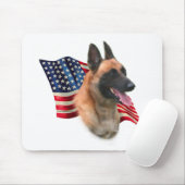 Belgische vlag Malinois Muismat (Met muis)