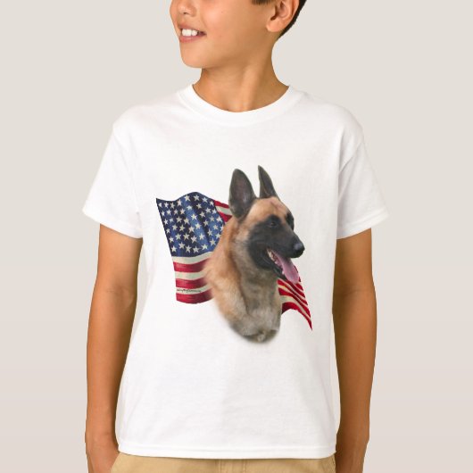 Belgische vlag Malinois T-shirt (Voorkant)