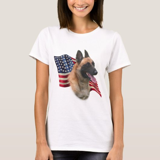 Belgische vlag Malinois T-shirt (Voorkant)