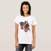 Belgische vlag Malinois T-shirt (Voorkant volledig)