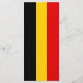 Belgische vlag menu (Achterkant)