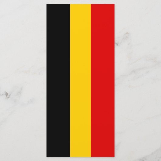 Belgische vlag menu (Achterkant)